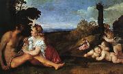 TIZIANO Vecellio The Three Ages of Man aer oil